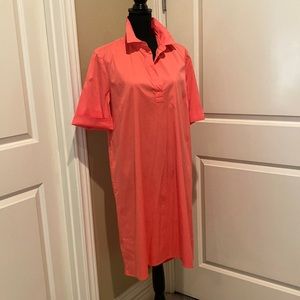 Chico’s A-line Popover Dress - Coral